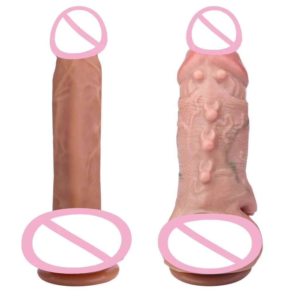 Silicone Realistic Penis Sleeve Soft and Comfortable Penis Sheath Sex Toy Extension Enlarger Male Dildo Sleeve Cock Sleeve