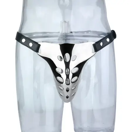 304 Stainless Steel Male Wearable Chastity Cages Hole Breathable Metal Underwear BDSM Cosplay Cock Cage Device Sex Toys Men