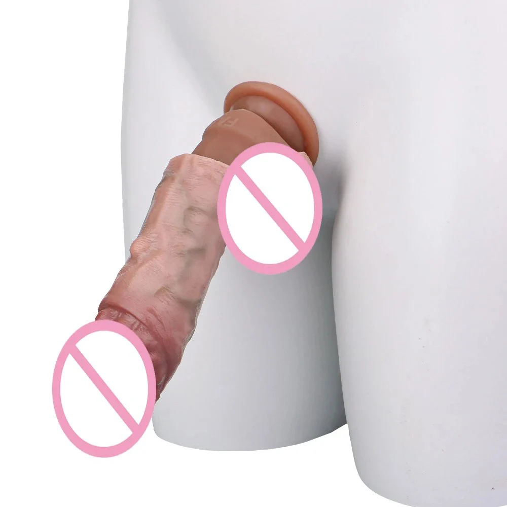 Silicone Soft Reuse Realistic Cock Sleeve 5.9'' Extender Delay Ejaculation Sex Toy for Men