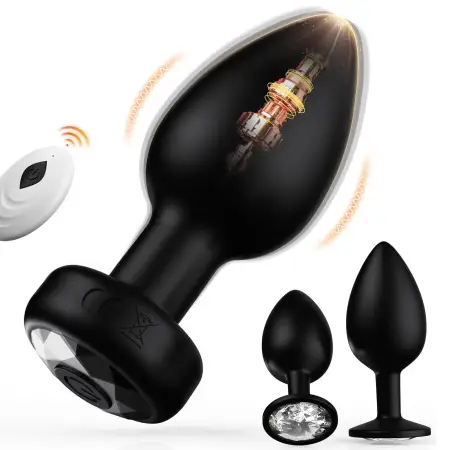 Silicone Flexible Wireless Remote Control Butt Anal Plug Vibrator 10-Frequency Vibration for Men Women Unisex Adult Use