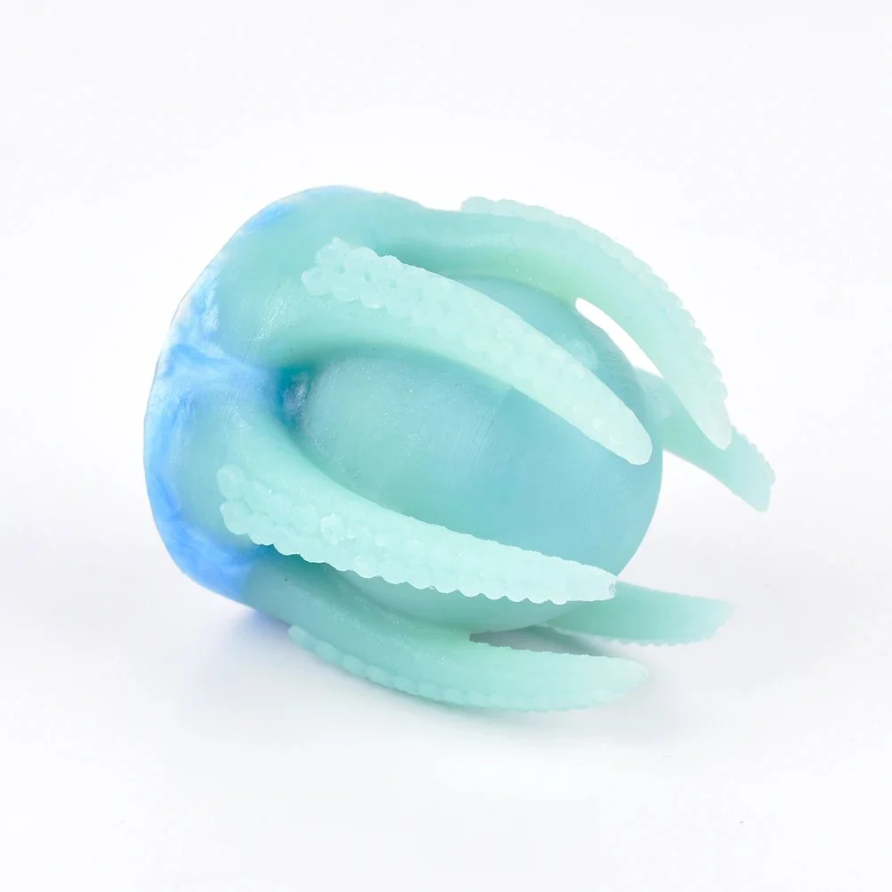 Silicone Anal Plug Octopus Shrinking Ball Deep Sea Tentacles Design Curved Dildos Bumpy G-spot Stimulate Sex Toys for Women