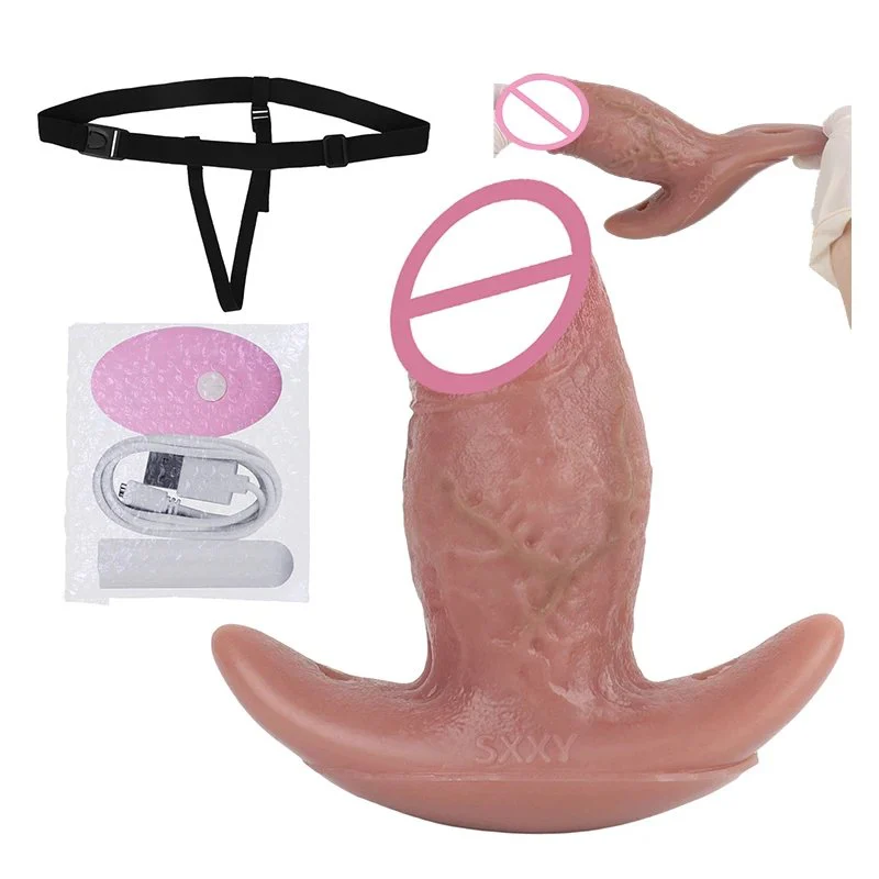 Realistic Mouth Gag Dildo Foreskin Vibrating Anal Plug Fox Tail Multi-frequency Electric Masturbator Adult Pleasure Sex Toys