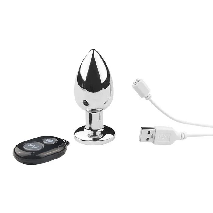 Wireless Remote Control 10 Frequency Silicone Vibrating Anal Plug Anal Stimulating for Couples