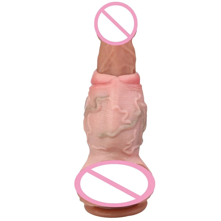 Soft Liquid Penis Enlargement Sleeve Realistic Dildo Simulation Sex Male Penis Enlargement Couple Sex Toys