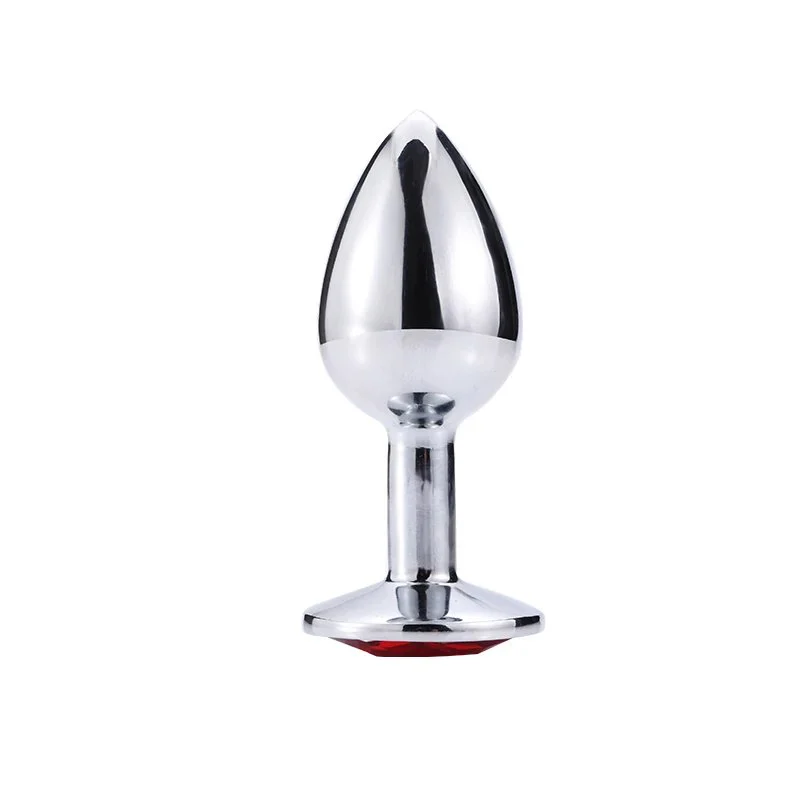 Stainless Steel Anal Plug Jewel Decorated Dilator Multiple Use Anal Sex Toys