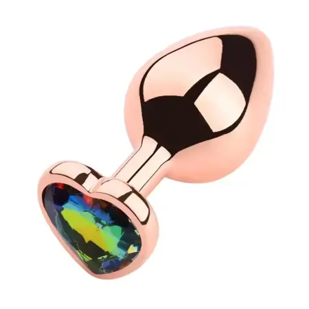 Rose Gold Anale Round Shape Crystal Metal Anal Beads Sex Toys Anal Butt Plug for Man and Woman Adult