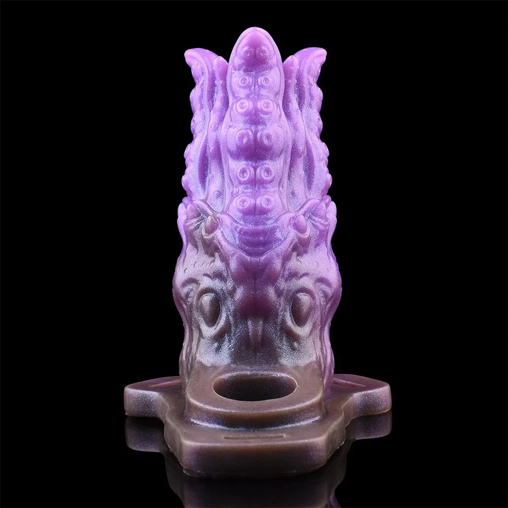 Reusable Soft Dildo Sleeve with Delay Ejaculation and Enlarger Enhancing Erection Cock Sleeve for Male Extender