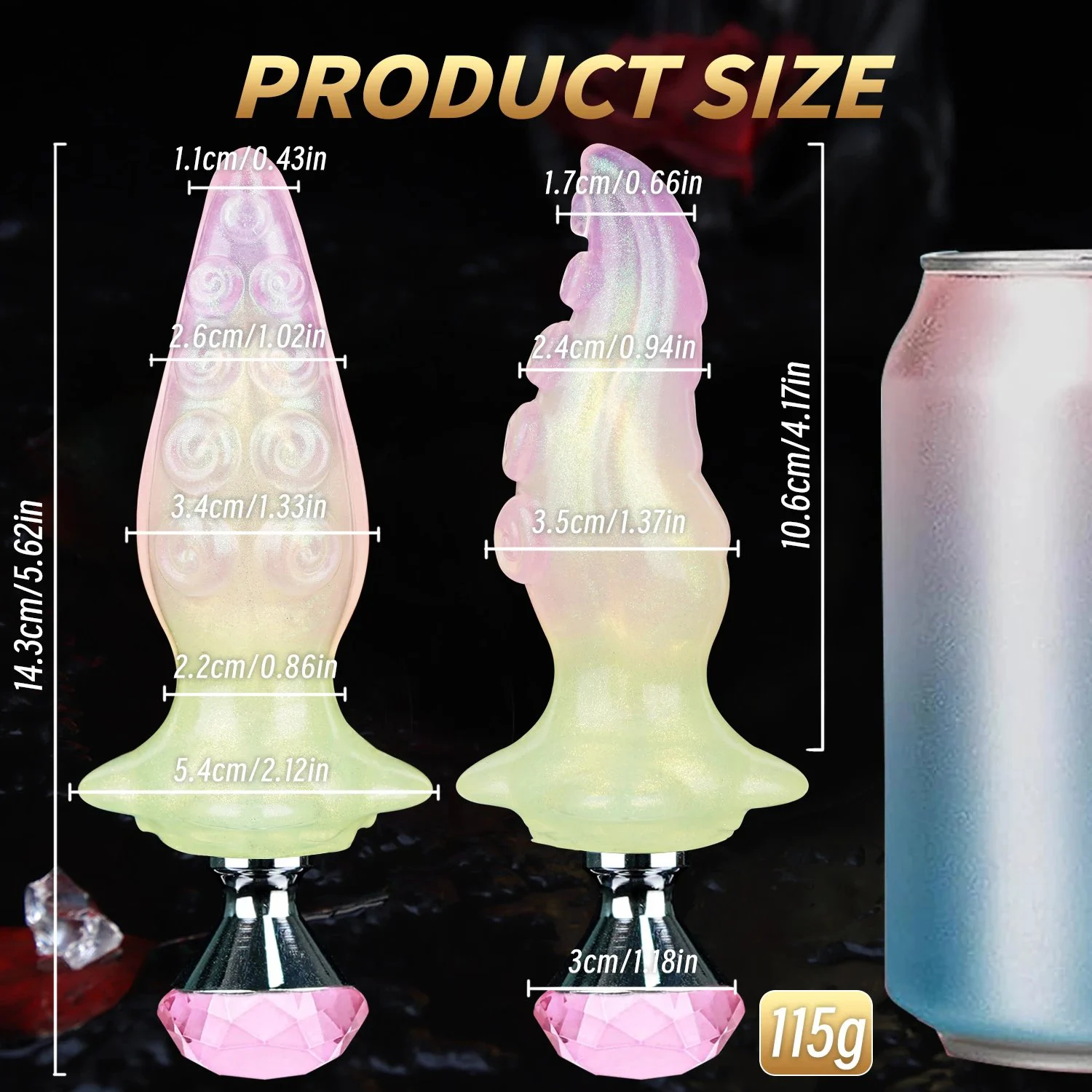 Colorful Liquid Silicone Butt Plug Dilator Curved Base Slender alien Wearable Octopus Tentacle Anal Dildo Sex Products
