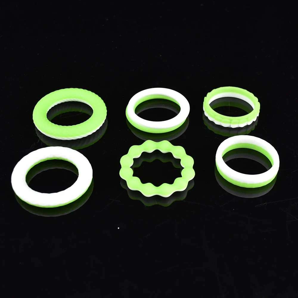 Multi-use Silicone Ring Locking Sperm Penis Ring Scrotum Semen Lock Sex Toys Sex Product Cock Rings 2pcs in a Set