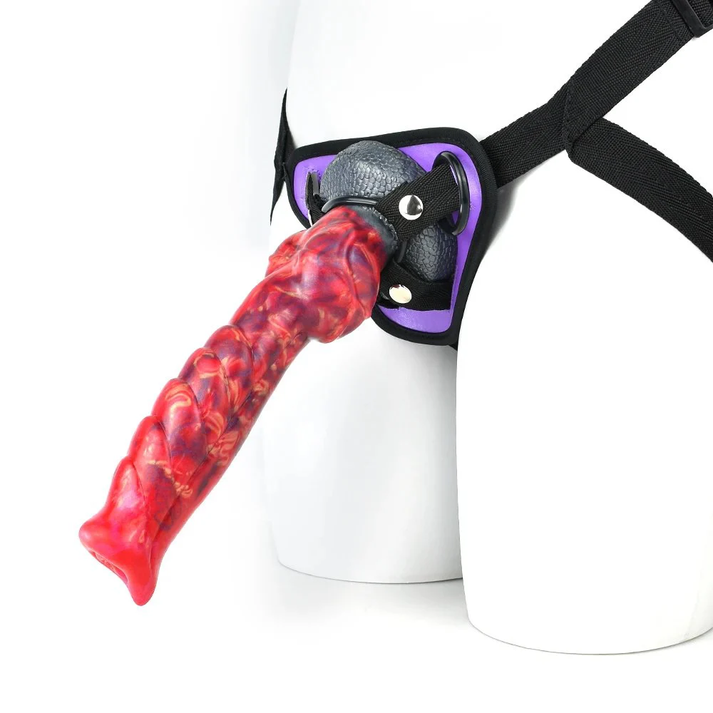 9.45 Inch Lesbian Realistic Strap Dildo Artificial Real Experience Chastity Belt for Women
