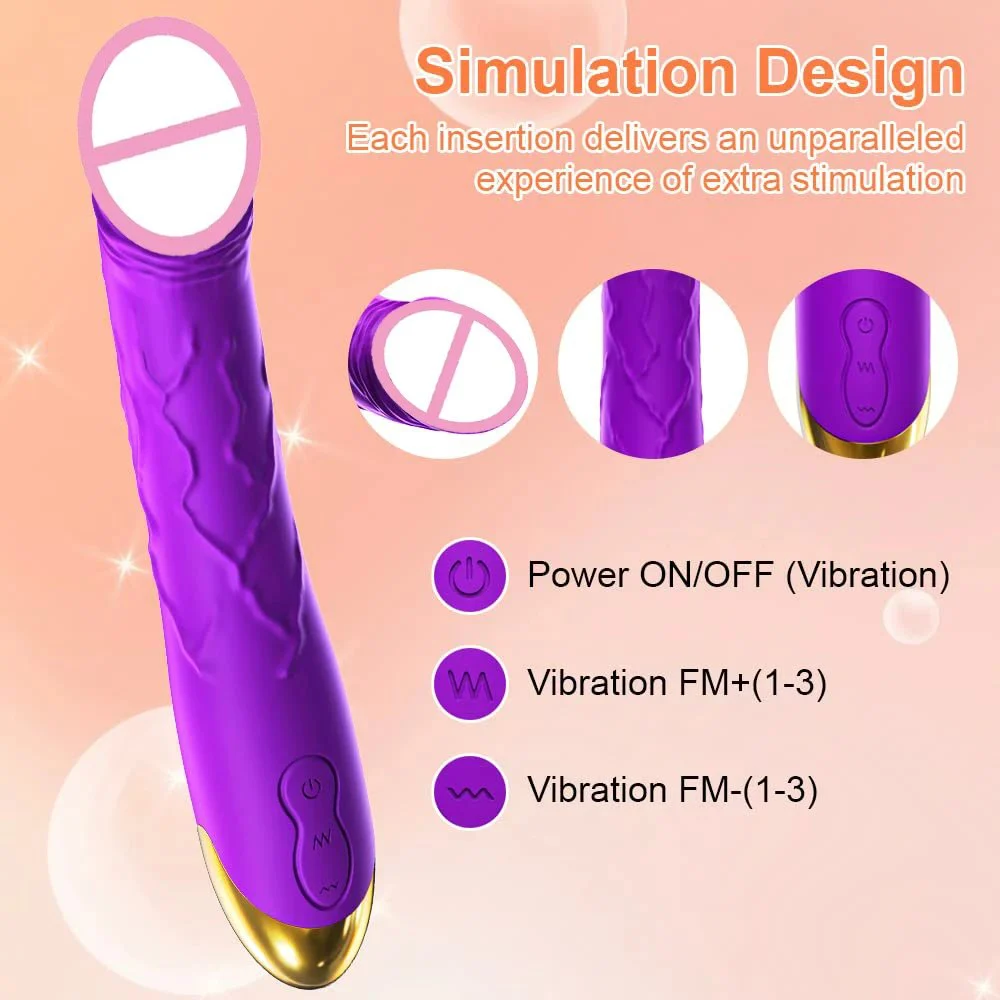 Gelance Realistic Dildo Vibrator for Women G-Spot Clitoral Nipple Stimulator 10 Speeds 10 Modes USB Rechargeable Adult Toy