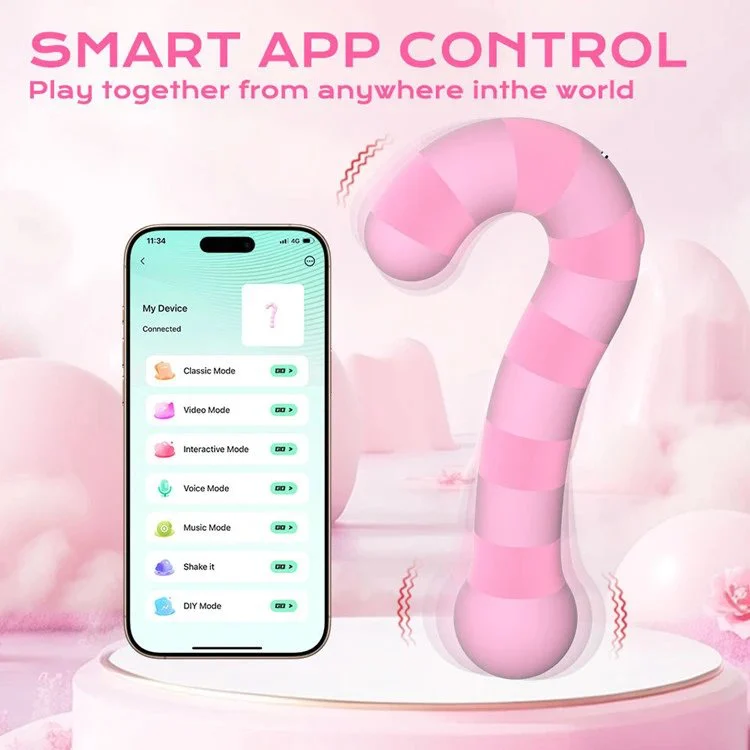 APP Control Double-headed Female Vaginal Clitoral Stimulation Vibrator Sex Toys for Women