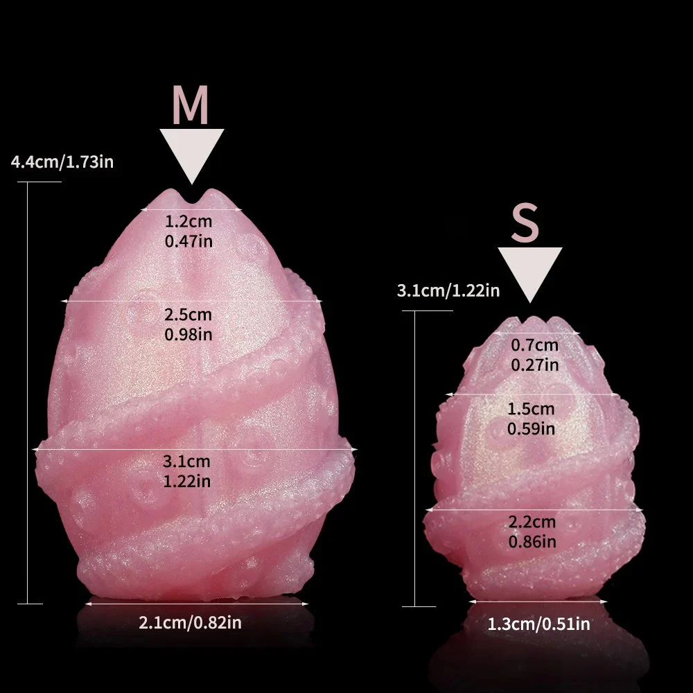 Fantasy Egg Toys Ovipositor Lay Egg Anal Sex Toy for Women Men Liquid Silicone S M Size Anal Vaginal Stimulator Adult Sexy