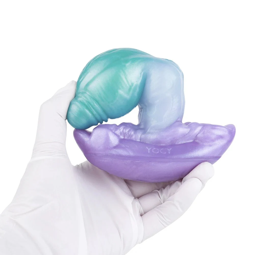 Silicone Anchor Shape Anal Gag Oral Plug Dual Purpose, Rechargeable Soft Anal Plugs with Self-Developing Dildos