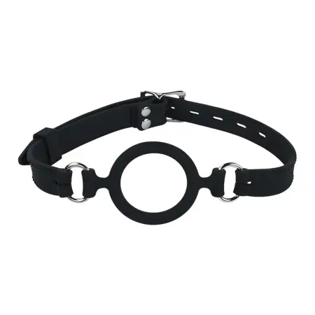 Adjustable O-Ring Gag Restraints Open Mouth Strap Adult Sex Toys for Women & Men Made of High Quality Leather