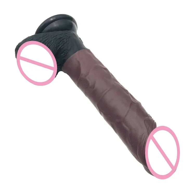 23cm 9 4cm Soft Artificial Dildo Cock Realistic Lifelike Silicone Anal Dildos Butt Plug Flesh Sexual Toys for Female