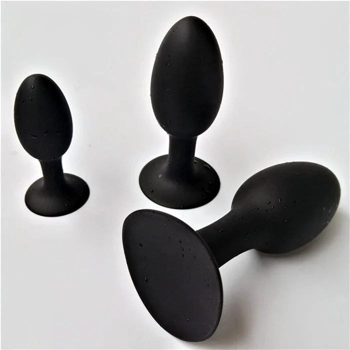 Large Anal Plug with Metal Steel Beads and Silicone Butt Plug for EDilatation and Xpand Anus Backyard Sex Products