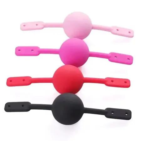 Adult BDSM Slave Erotic Game Toys Sex Toys Silicone Solid Ball Gag Leather Whip Collar and Paddle