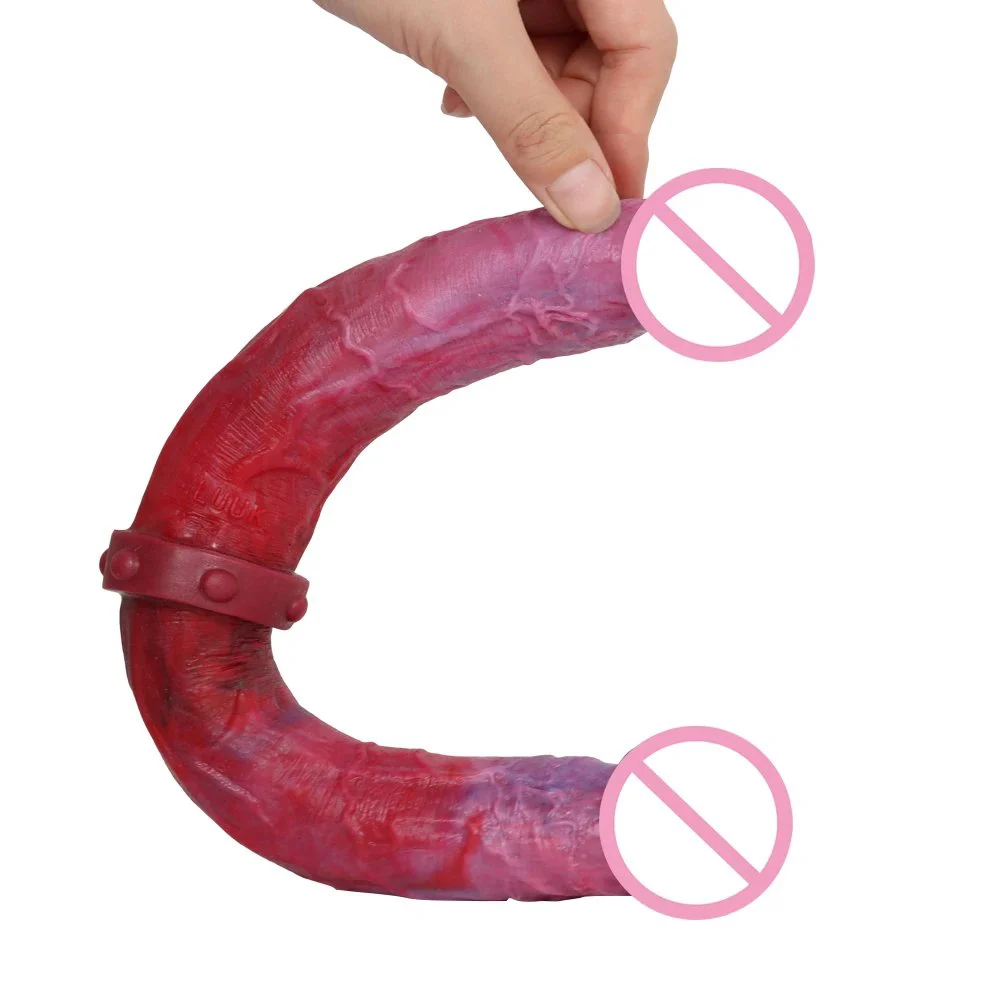 39cm Anal Dilator Silicone Double Headed Dildos Anal Expander Stick Sex Toys for Women Couples