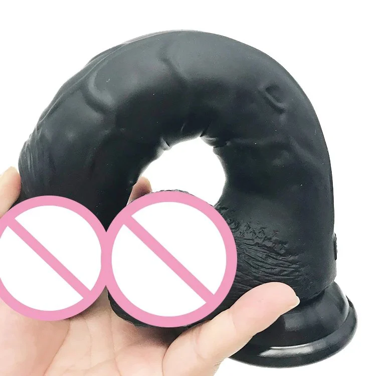 23cm 9 4cm Soft Artificial Dildo Cock Realistic Lifelike Silicone Anal Dildos Butt Plug Flesh Sexual Toys for Female