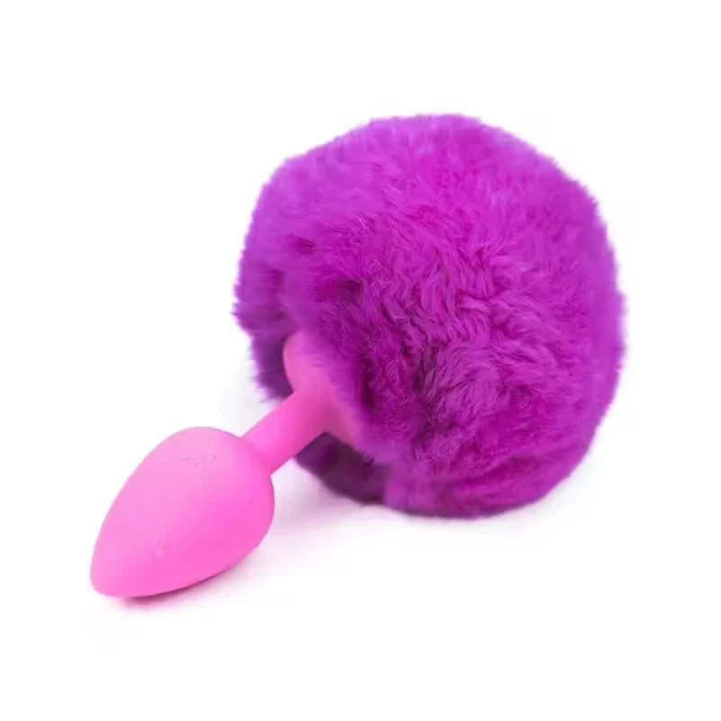 Silicone Rabbit Tail Anal Plug Men and Women's Anal Masturbation Device Sex Toys for Anal Intimacy