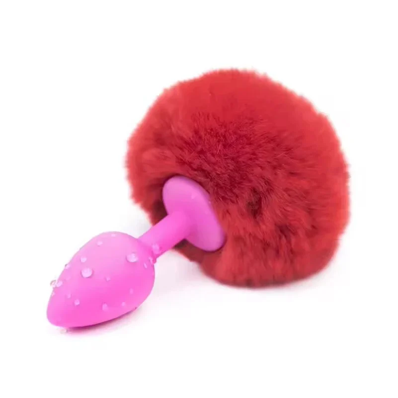 Silicone Rabbit Tail Anal Plug Men and Women's Anal Masturbation Device Sex Toys for Anal Intimacy