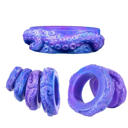 Shanlan Tide Ring Octopus-Style Male Penis Restraint Ring for Delay and Enhancement, Made of Soft Silicone Suitable for Men
