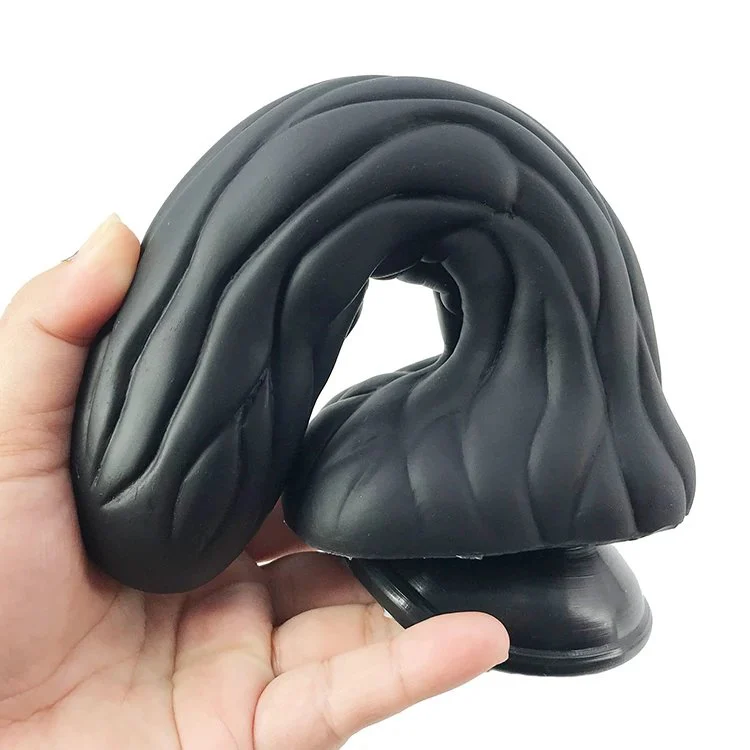 Imitated Vegetable Silicone Sex Toys Lifelike Bitter Gourd Male Anal Plug Rubber Vagina Massage Wand