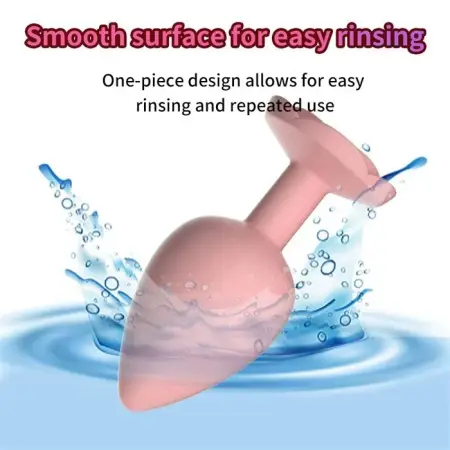 Silicone Rose Anal Plug Sex Toys for Women Man Couple Gay Unisex Relaxing Anus Massager