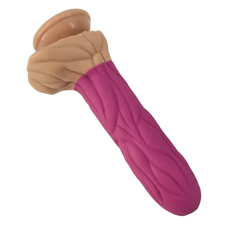 Imitated Vegetable Silicone Sex Toys Lifelike Bitter Gourd Male Anal Plug Rubber Vagina Massage Wand