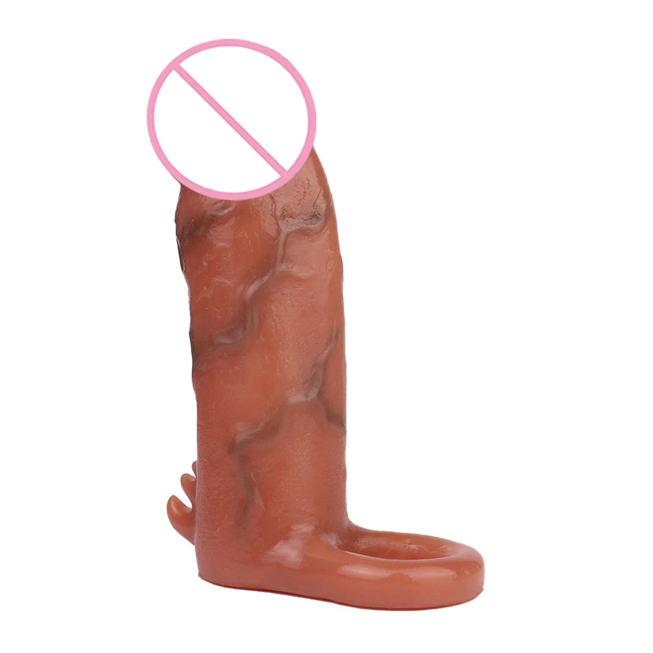Penis Sleeve Cock Sleeve Extender - Realistic Soft Silicone Penis Enlarger Penis Ring Adult Toys Sex Toys for Man