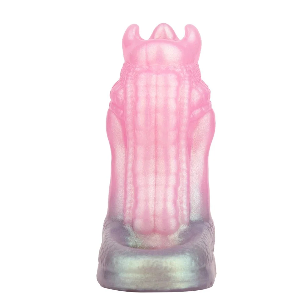 Penis Closed-End Sleeve Fantasy Huge Penis Polarized JiuLing Series Soft Silicone Penis Enlargement Condom Couples Sex Toys