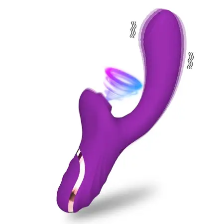 Sex Toys for Women 10 Frequency Rechargeable G Spot Clitoral Sucking 2 in 1 Vibrator
