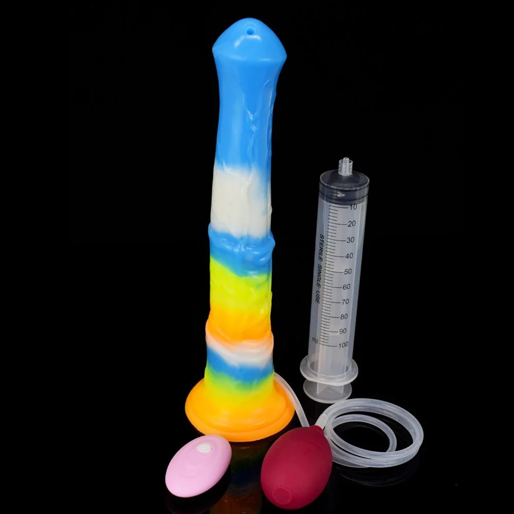11.61 Inch Huge Monster Horse Artificial Anal Plug Skin-friendly Softness Squirting Vibrator Dildo