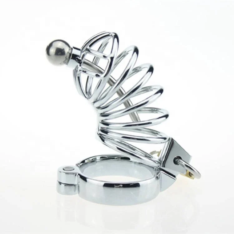 Stainless Steel Sex Toy Lock Penis Cage Chastity for Male Chastity