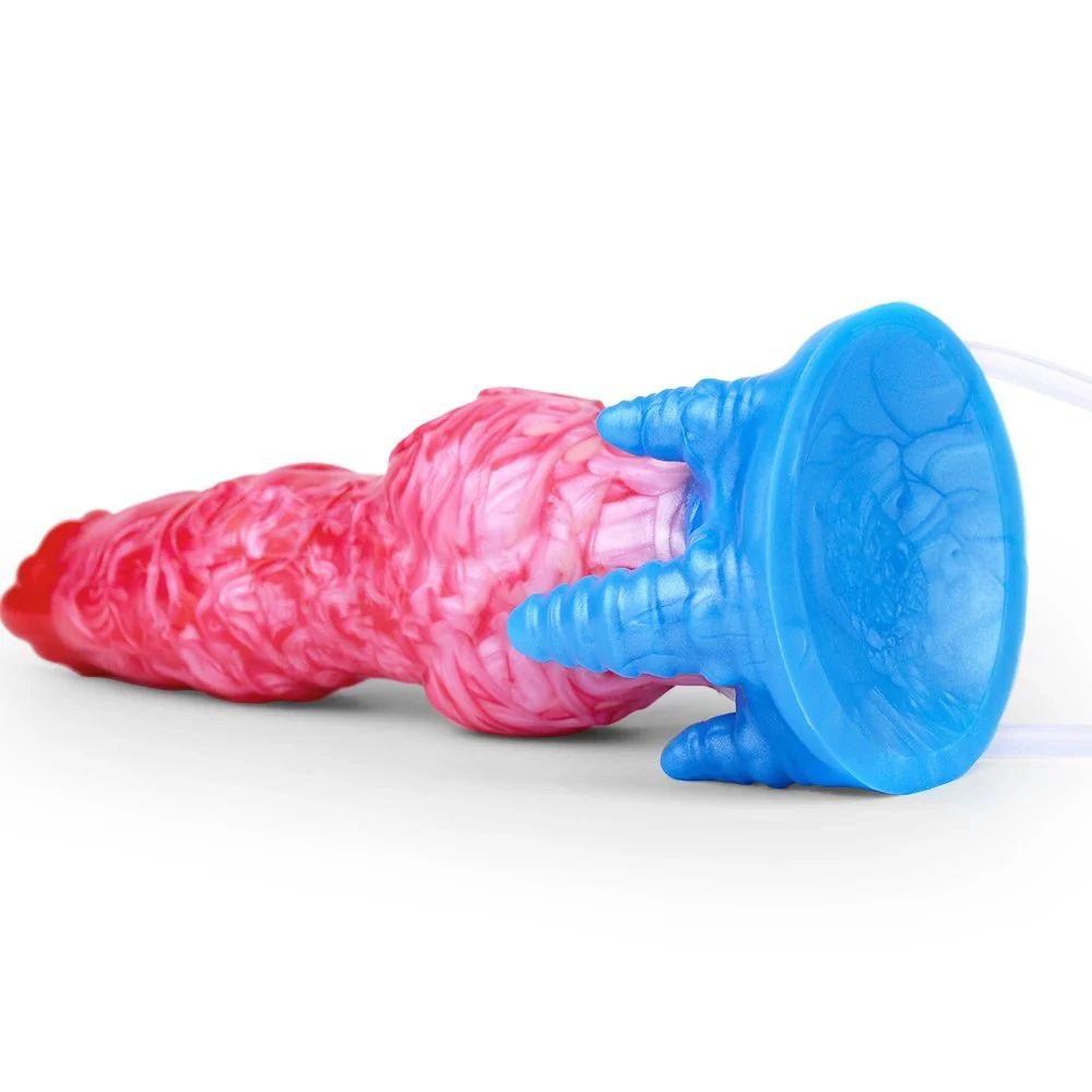 Liquid Silicone Dildo Inflatable Squirting Cock for Adult Masturbation Butt Plug