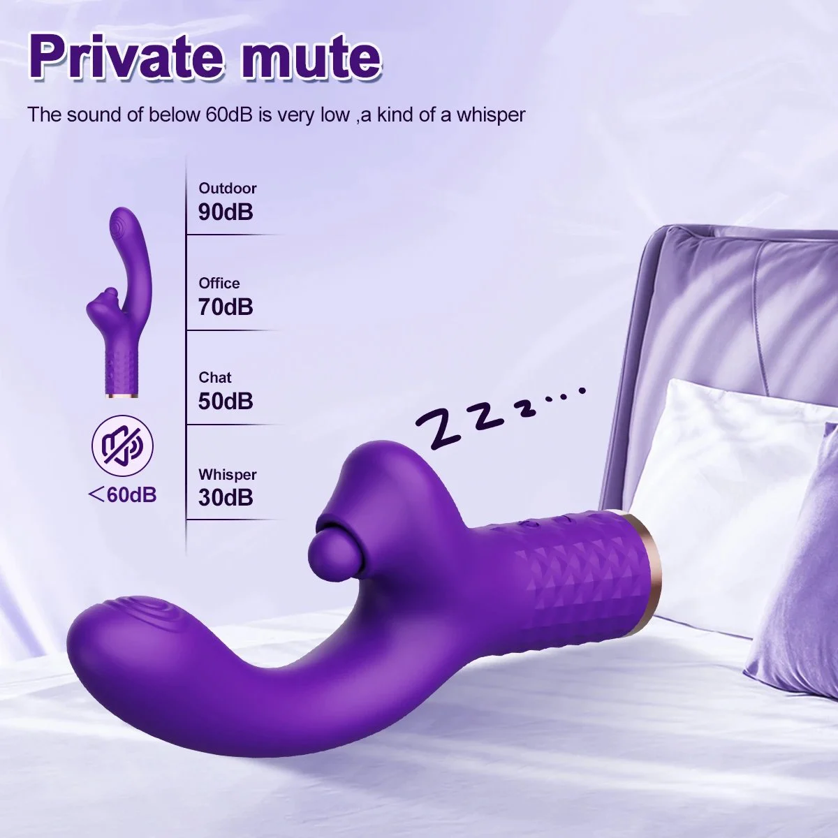 Gelance USB Charging Female Masturbation Vibrator Stick G-Spot & Clitoral Sucking Pat Snap Massage Sucker Dildo V