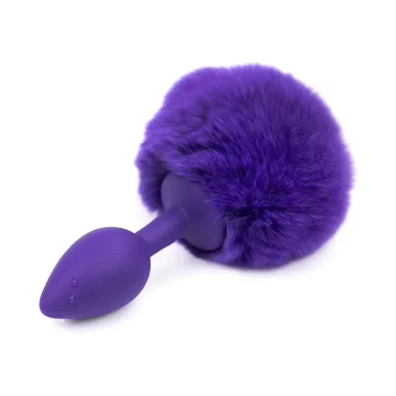 Silicone Rabbit Tail Anal Plug Men and Women's Anal Masturbation Device Sex Toys for Anal Intimacy
