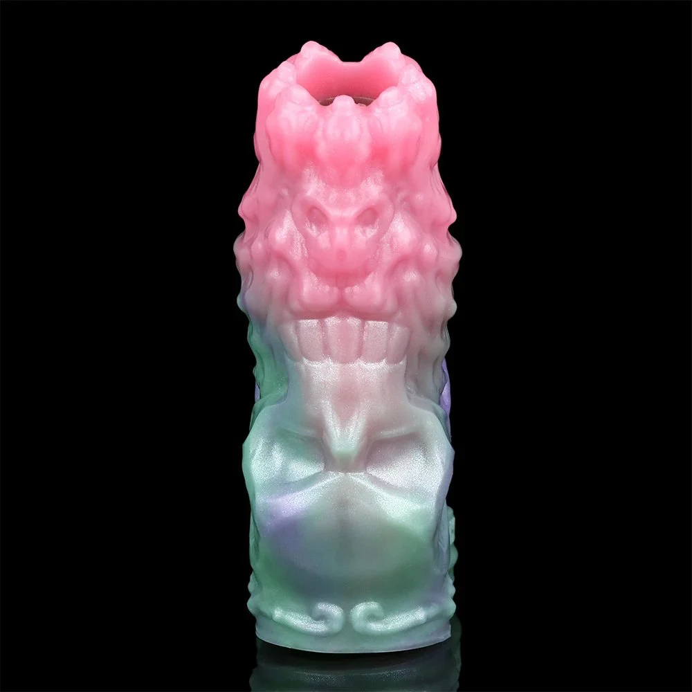 Premium Silicone Male Penis Extender with Fantasy Series Opening Design Increases Penis Size Effectively