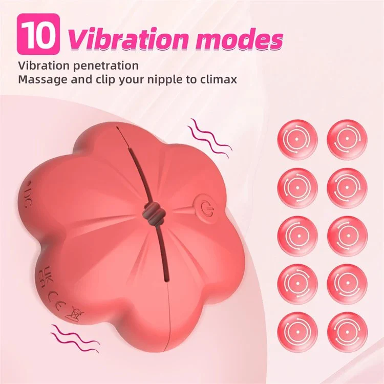 New Hot Female Breast Clip Vibrator 10 Vibration Wireless Sex Toys Vibrating Nipple Clamps