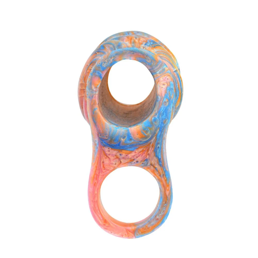 Penis Sleeve Extender Fantasy Huge Dildo Hollow Sleeve Artificial Soft Silicone Male Penis Enlargement Sleeve Adult Sex Toy
