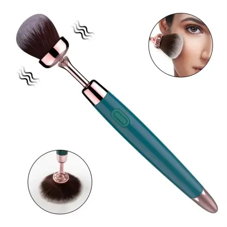 Nipple Clitoral Stimulator 10 Vibration Mode Silicone Makeup Brush Vibrator Discreet Sex Toy for Women