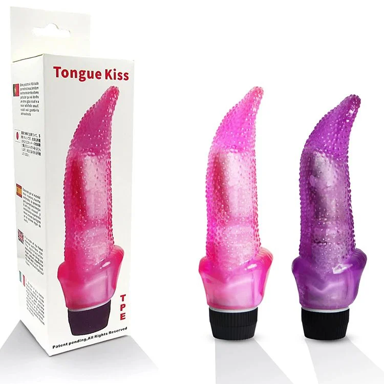 Female Masturbation Sex Toys for Women Realistic TPE Tongue Dildo Vibrator