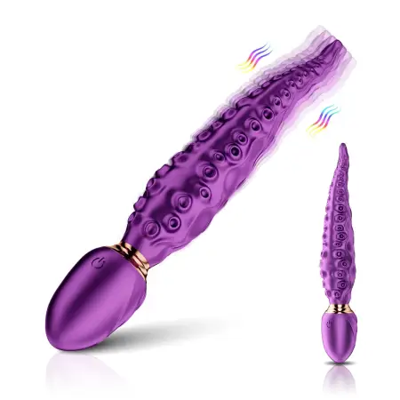 Octopus Wand Vibrator Realistic Dildo and Vibrator Toy Octopus Massager Clitoris Stimulator G-Spot Vibrator for Women