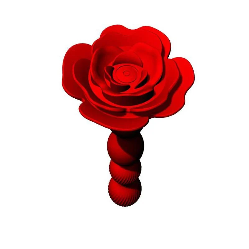 Male Remote Control Rose Anal Vibrator Vibrating Anal Plug Men Anal Vibrator