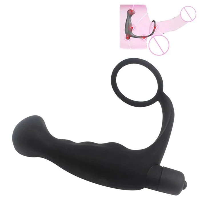 Male Safety Silicone Medical Waterproof Vibration Mode Prostate Vibrator