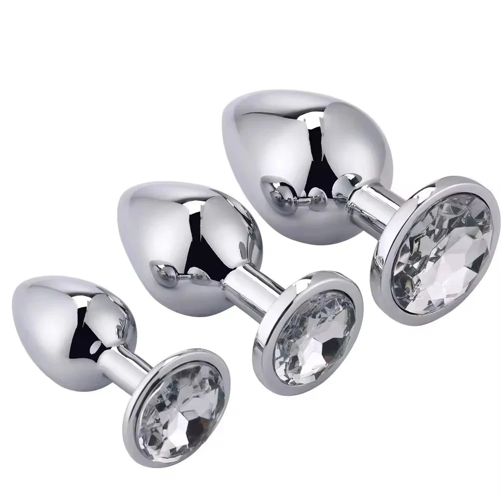 Metal Butt Plug Anal Sex Toys Flirting Toys for Men & Women Adult Toys Anal Sex Easy Insertion Anal Trainer