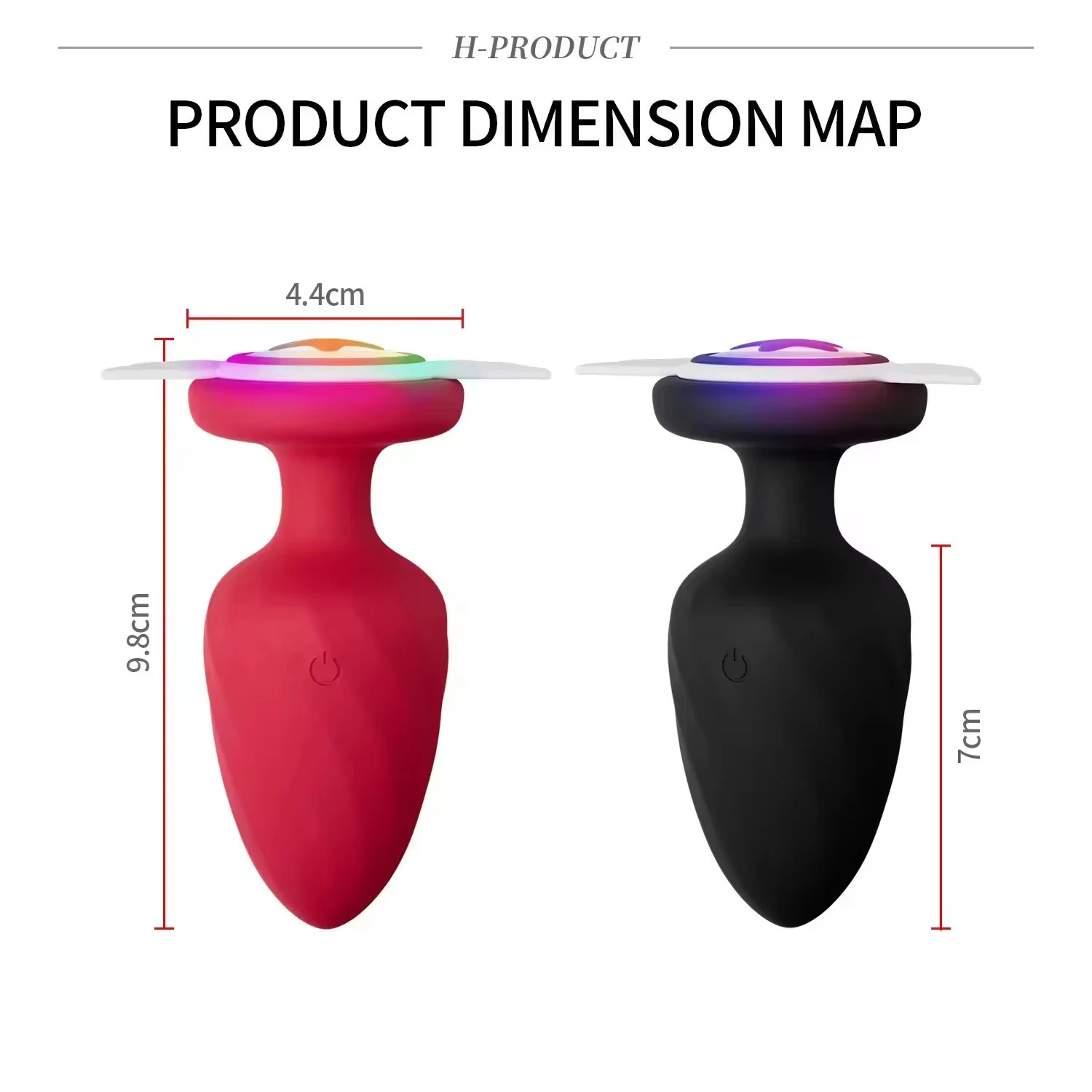 Light Anal Butt Plug Vibrators Remote Control 12 Vibrations Silicone ABS Material Angel Wings Base Fantasy Sex Toys