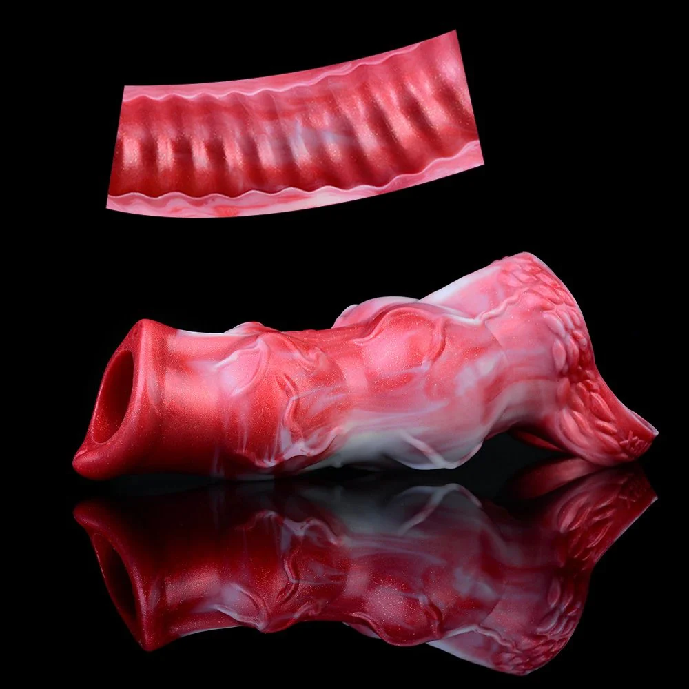 Penis Enlargement Condom Delayed Ejaculation Cock New Penis Cover Reusable Dildo Cover Thick Extender Male Sex Toy Penis Trainer