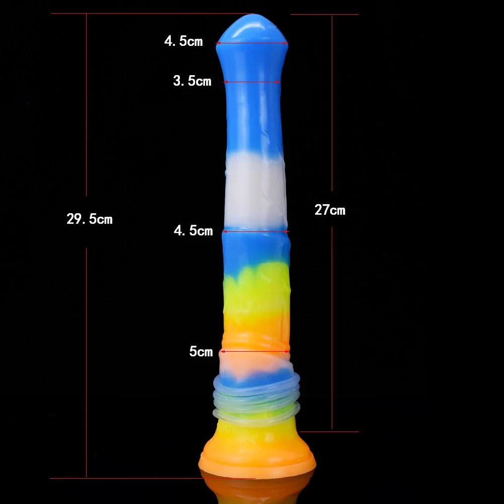 11.61 Inch Huge Monster Horse Artificial Anal Plug Skin-friendly Softness Squirting Vibrator Dildo